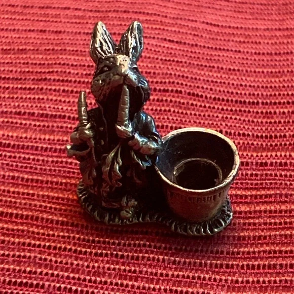 Peter Rabbit Pewter Birthday Candle Holders - Picture 3 of 12